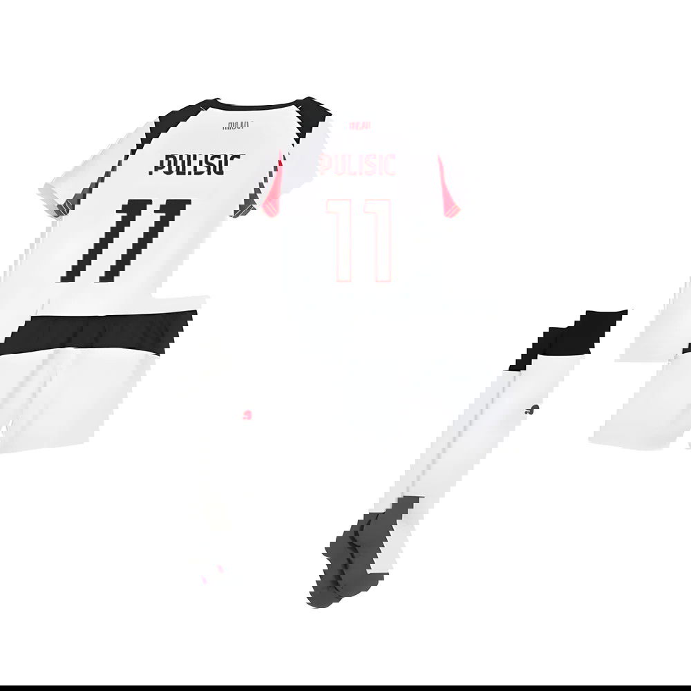 Jalkapallo Pelipaidat AC Milan Lasten PULISIC #11 Vieras Peliasu 2025-2026