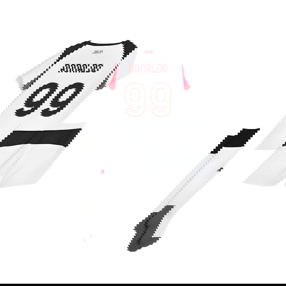 Jalkapallo Pelipaidat AC Milan Lasten RONALDO #99 Vieras Peliasu 2025-2026