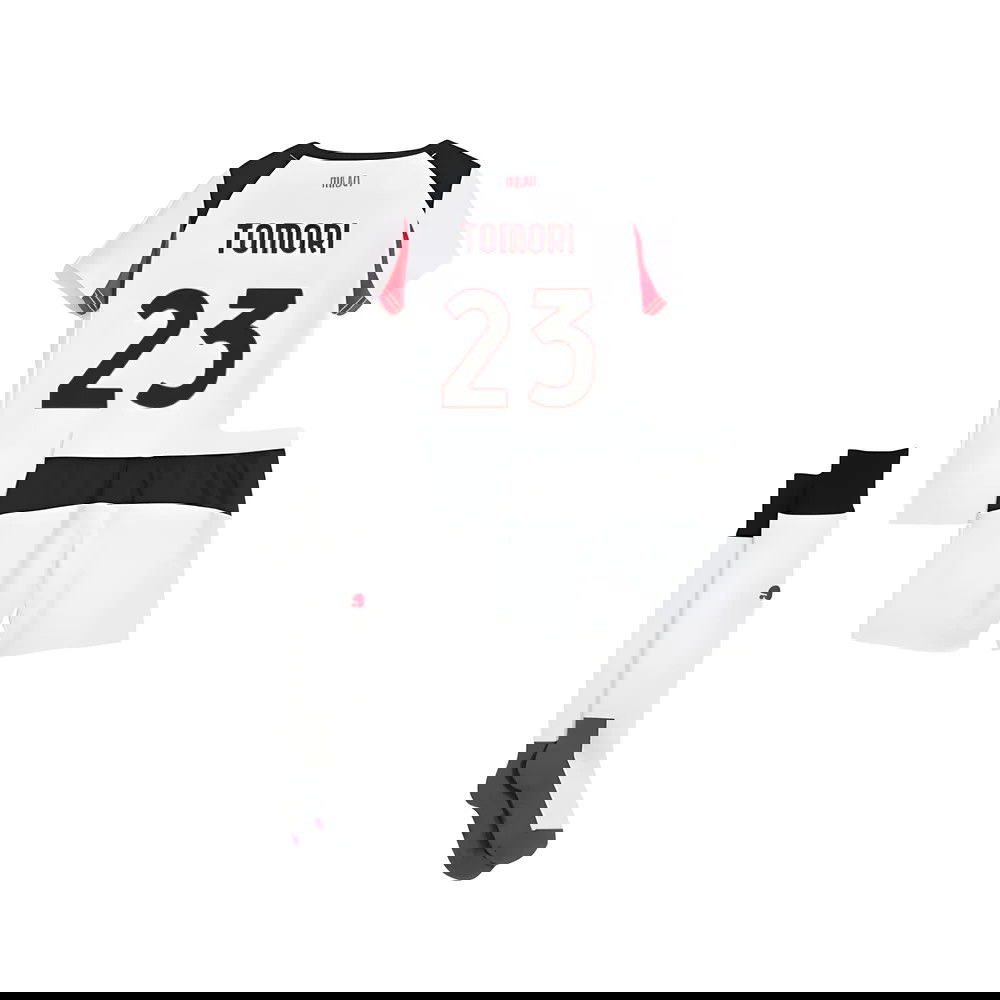 Jalkapallo Pelipaidat AC Milan Lasten TOMORI #23 Vieras Peliasu 2025-2026