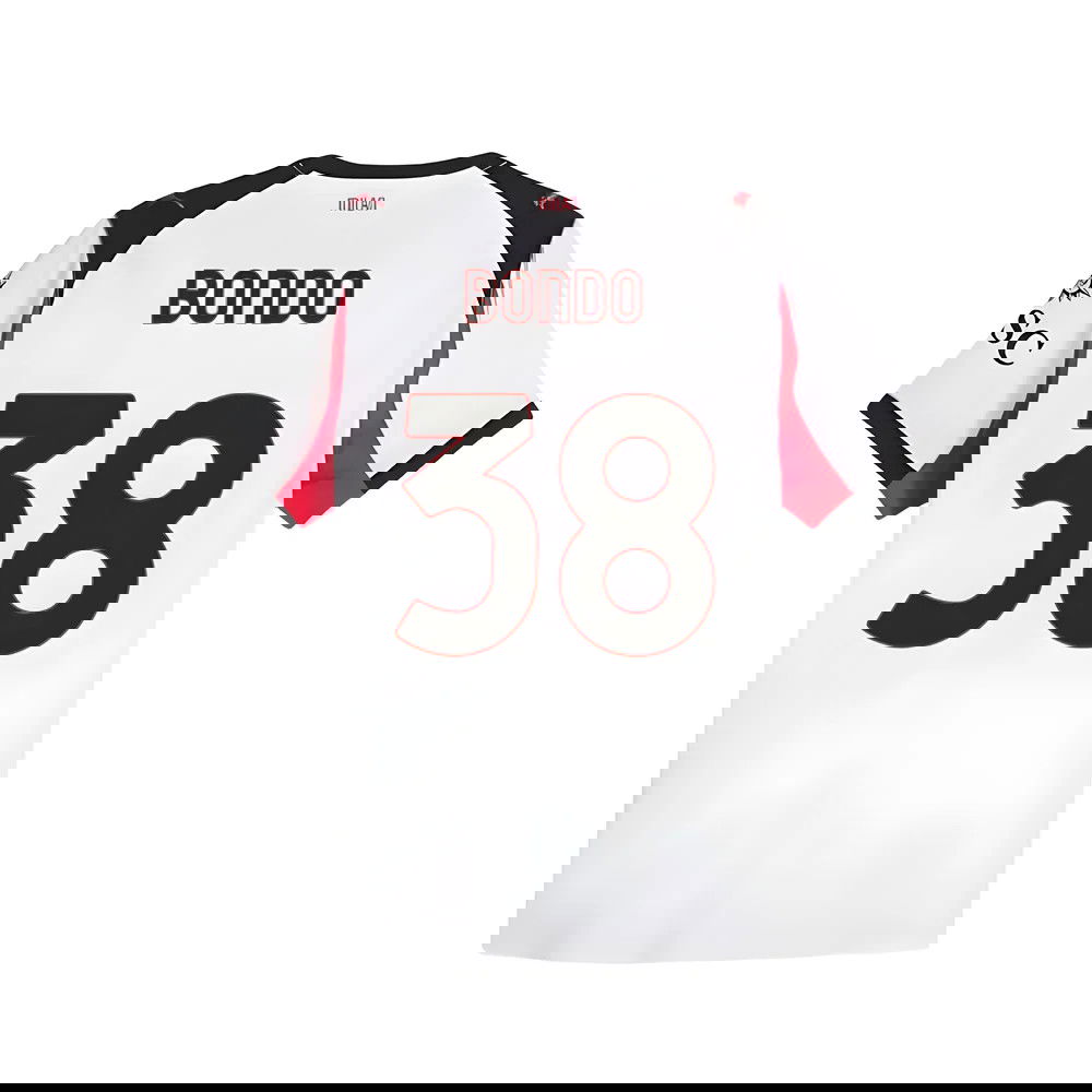 Jalkapallo Pelipaidat AC Milan BONDO #38 Vieras Peliasu 2025-2026