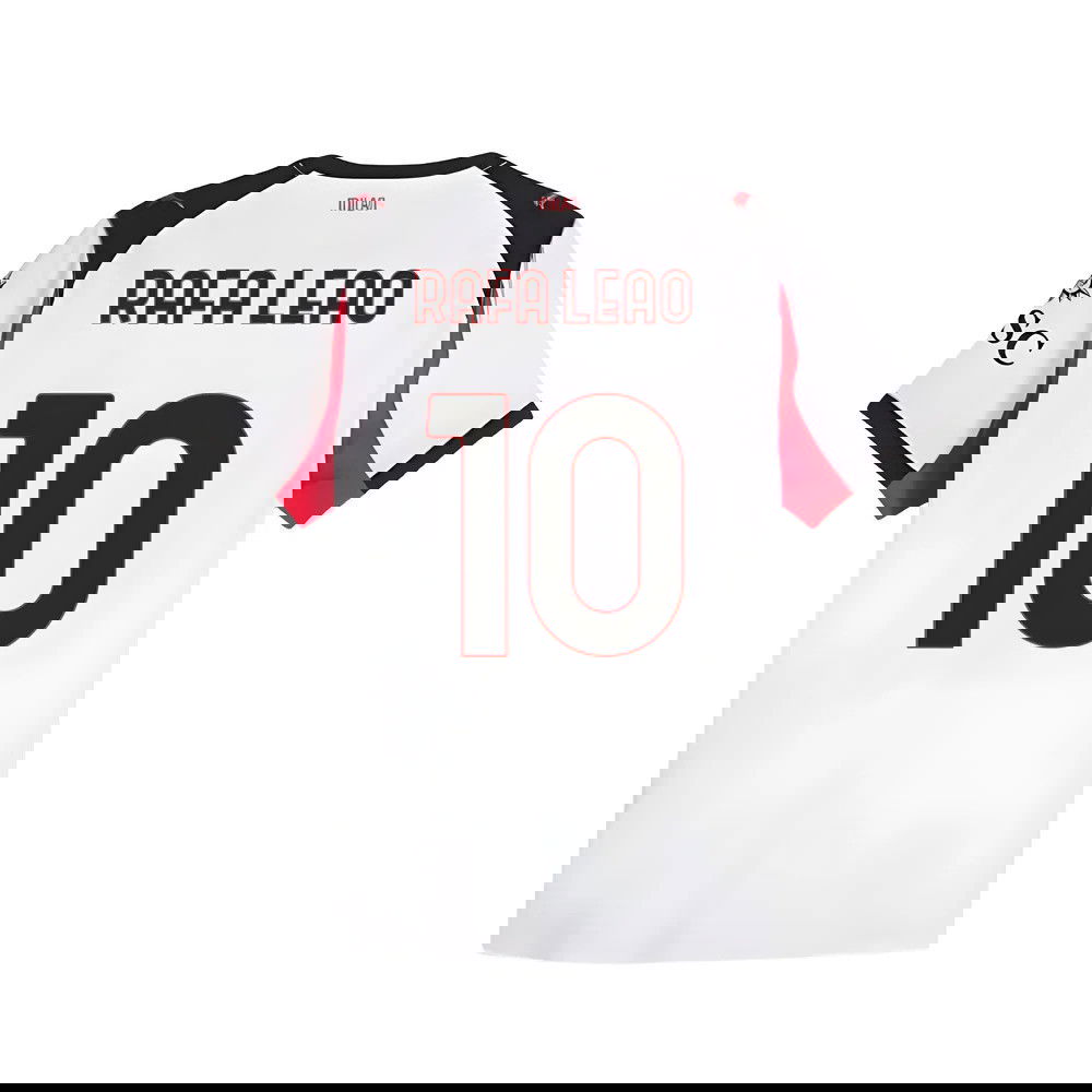 Jalkapallo Pelipaidat AC Milan RAFA LEAO #10 Vieras Peliasu 2025-2026