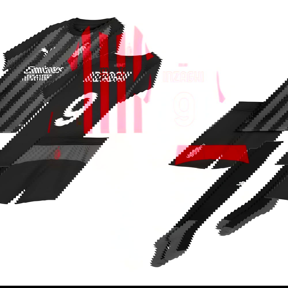 Jalkapallo Pelipaidat AC Milan Lasten INZAGHI #9 Koti Peliasu 2025-2026