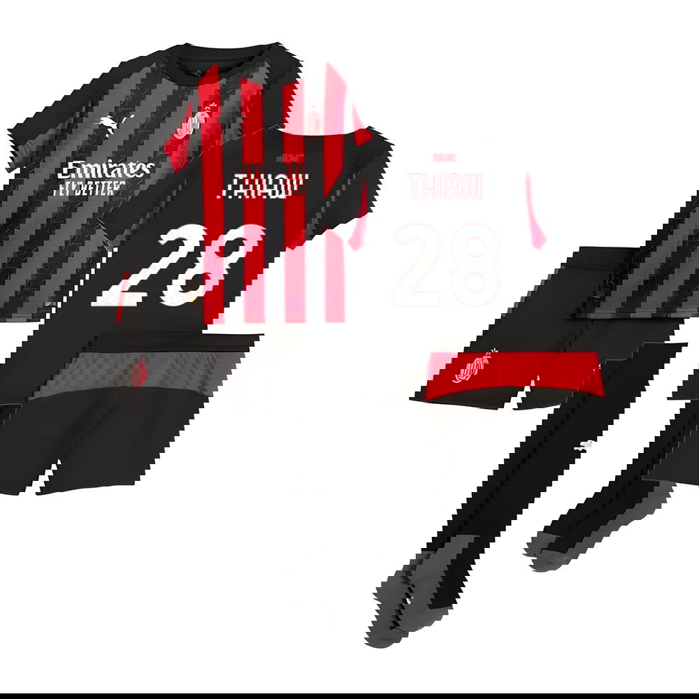 Jalkapallo Pelipaidat AC Milan Lasten THIAW #28 Koti Peliasu 2025-2026