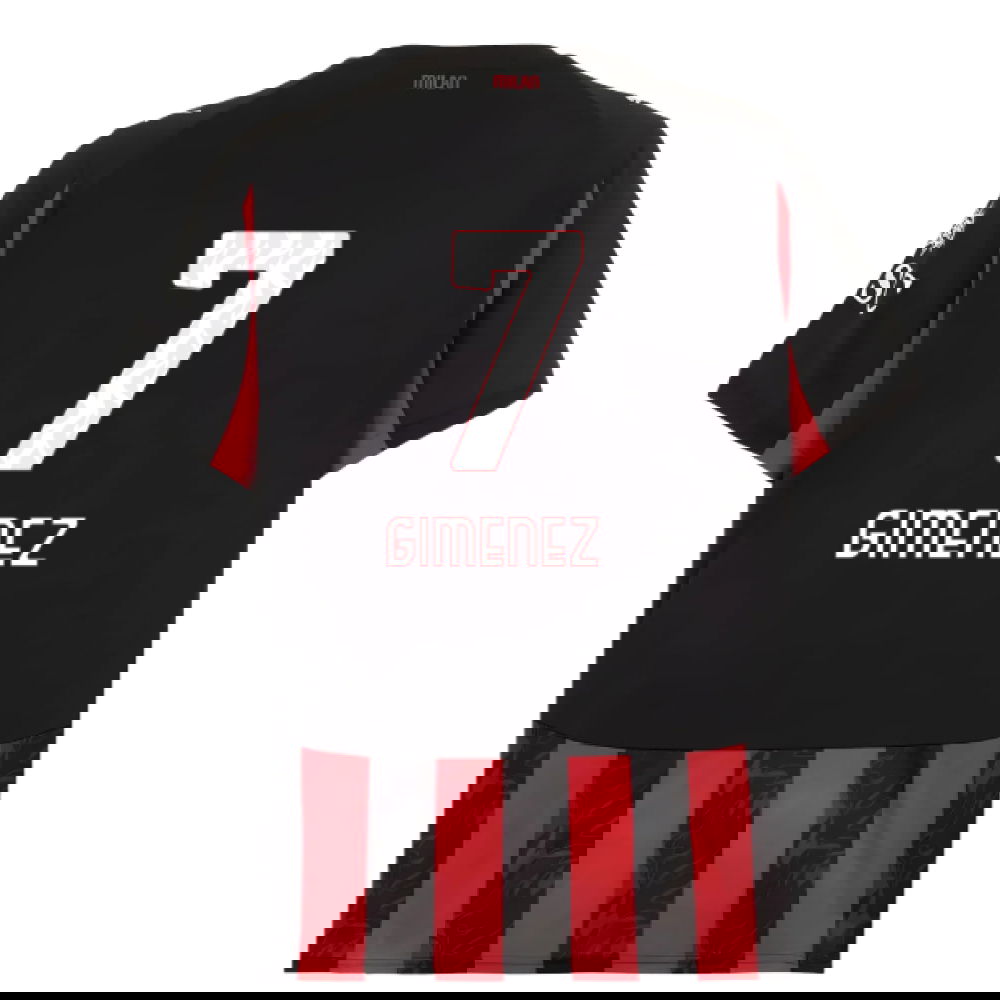 Jalkapallo Pelipaidat AC Milan GIMENEZ #7 Koti Peliasu 2025-2026