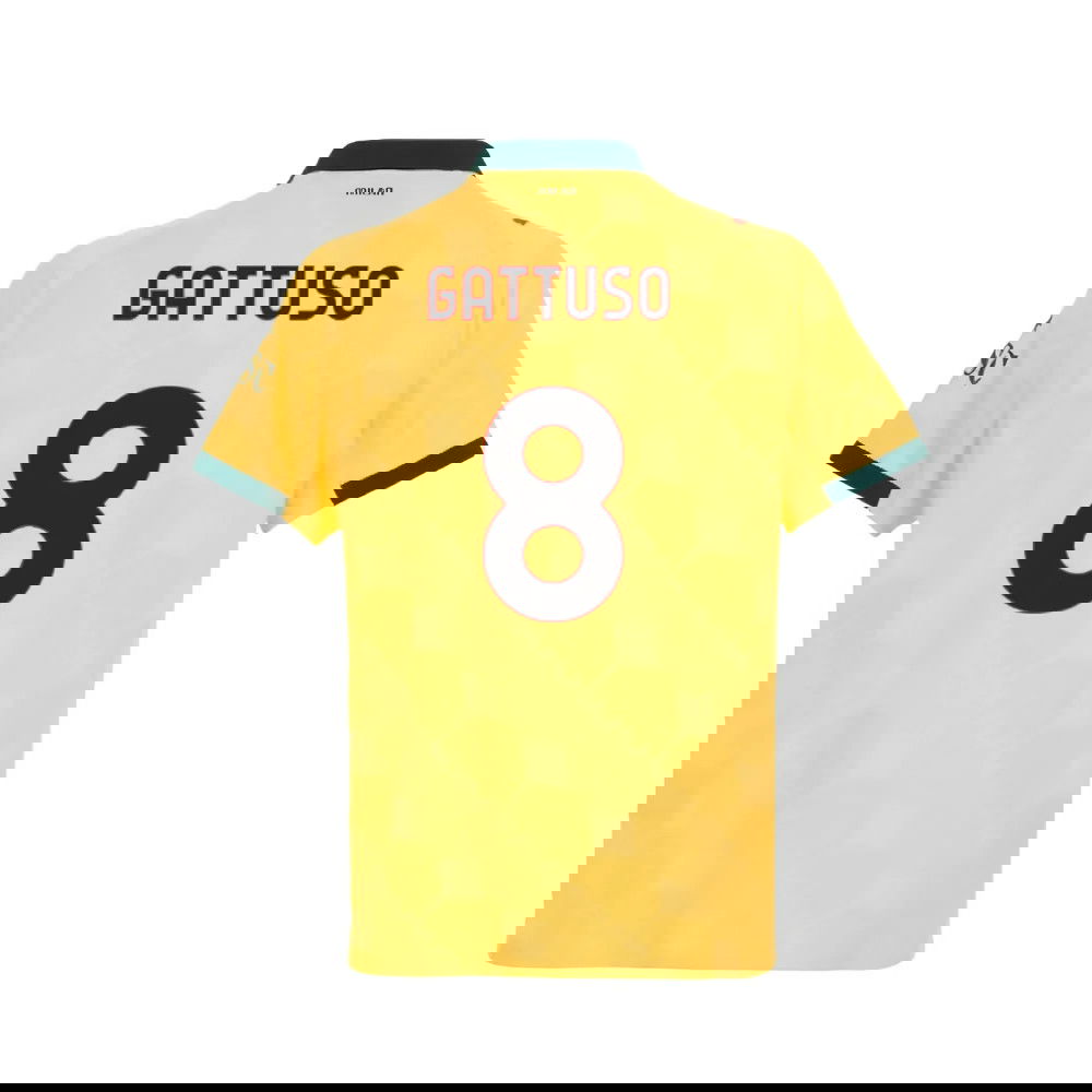 Jalkapallo Pelipaidat AC Milan GATTUSO #8 Kolmas Peliasu 2025-2026