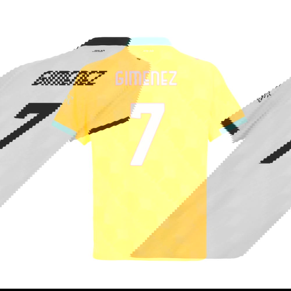 Jalkapallo Pelipaidat AC Milan GIMENEZ #7 Kolmas Peliasu 2025-2026