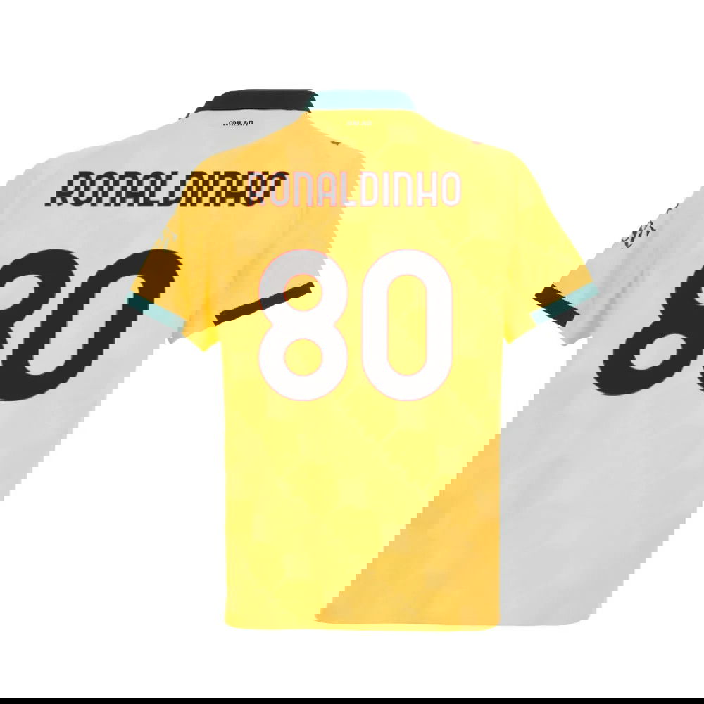 Jalkapallo Pelipaidat AC Milan RONALDINHO #80 Kolmas Peliasu 2025-2026