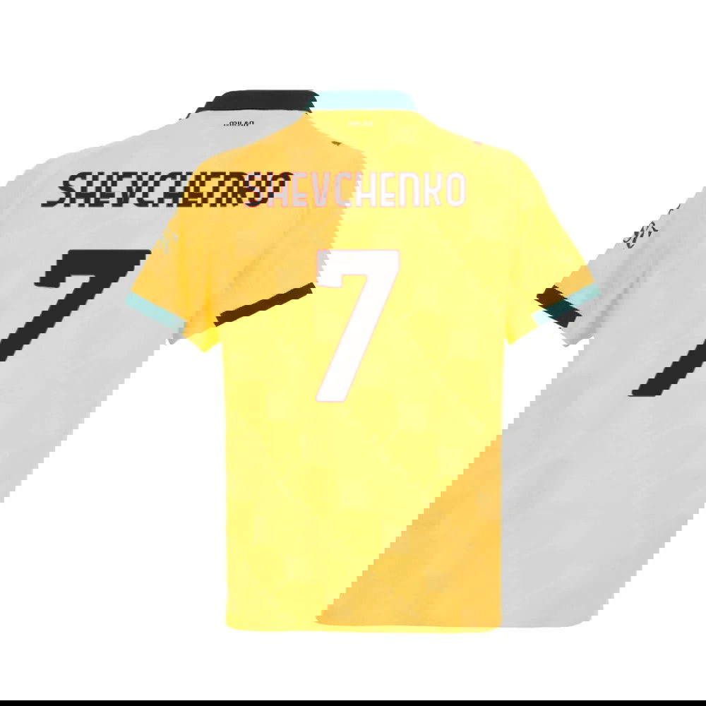 Jalkapallo Pelipaidat AC Milan SHEVCHENKO #7 Kolmas Peliasu 2025-2026