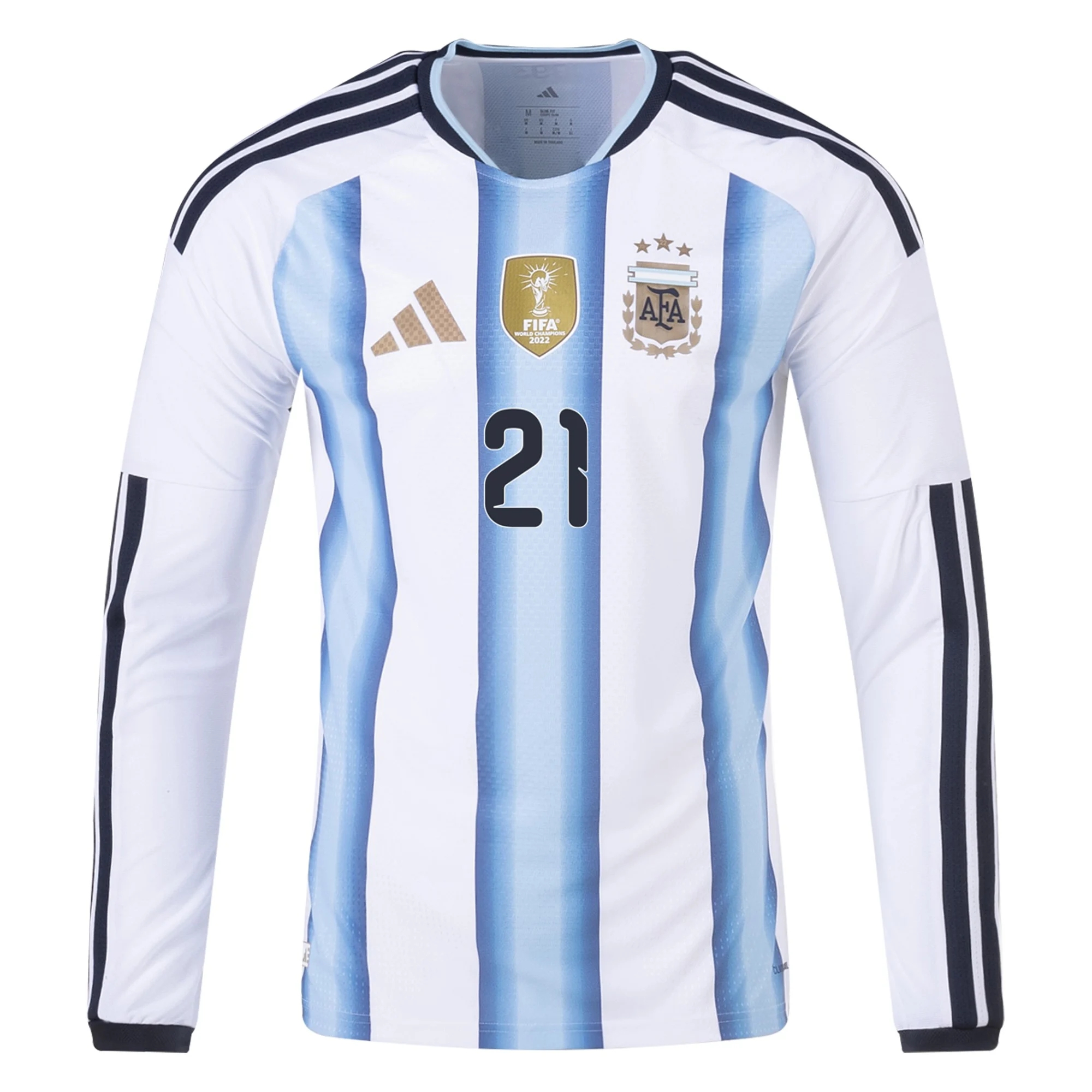 tuotteet Jalkapallo Pelipaidat Argentiina Pitkähihainen FRANCO MASTANTUONO #21 Koti Peliasu MM 2026 fanituotteet