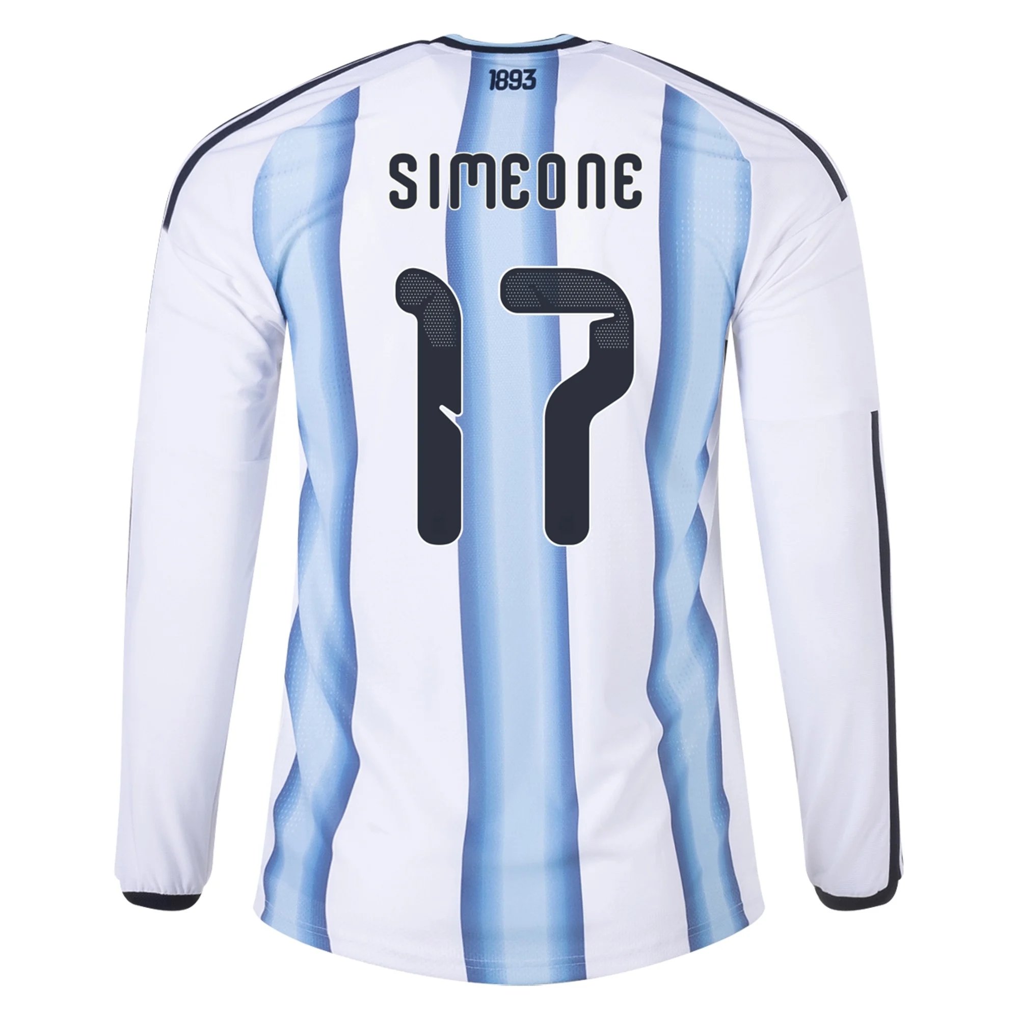 Jalkapallo Pelipaidat Argentiina Pitkähihainen GIULIANO SIMEONE #17 Koti Peliasu MM 2026