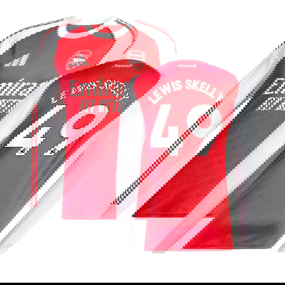 Jalkapallo Pelipaidat Arsenal Pitkähihainen LEWIS SKELLY #49 Koti Peliasu 2025-2026