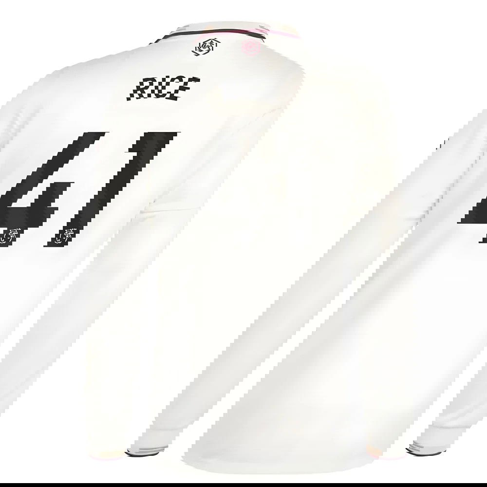 Jalkapallo Pelipaidat Arsenal Pitkähihainen RICE #41 Kolmas Peliasu 2025-2026