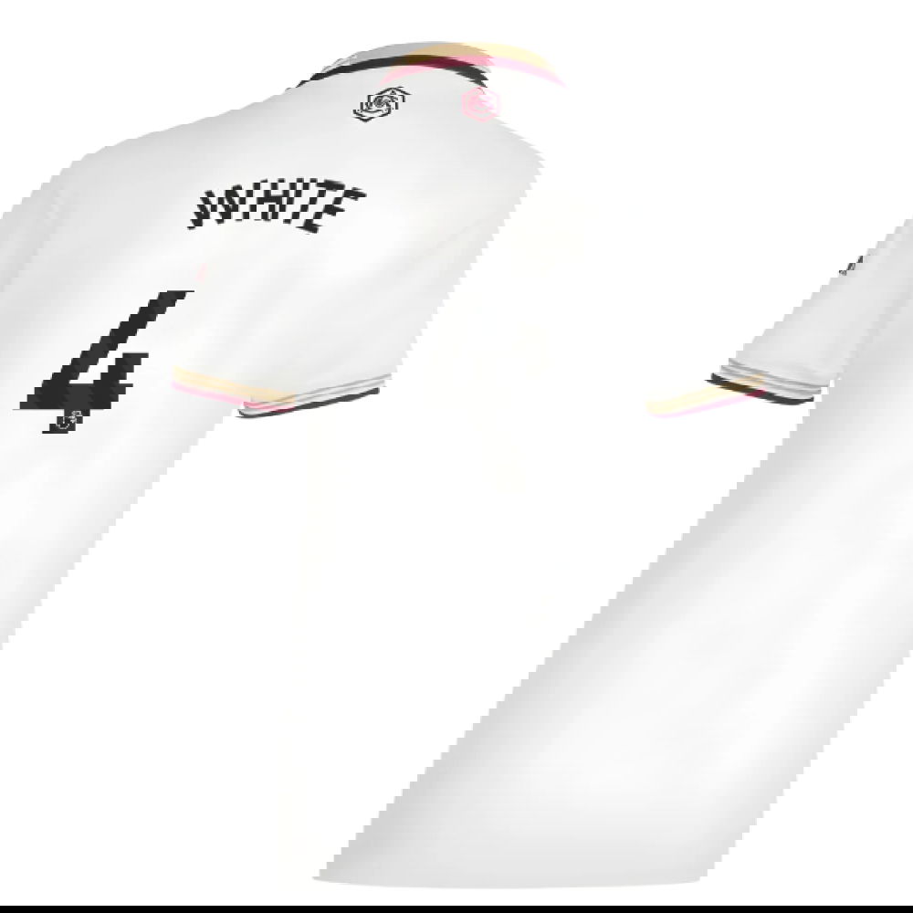 Jalkapallo Pelipaidat Arsenal Naisten WHITE #4 Kolmas Peliasu 2025-2026