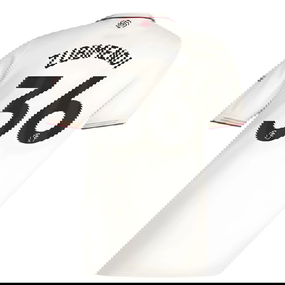 Jalkapallo Pelipaidat Arsenal ZUBIMENDI #36 Kolmas Peliasu 2025-2026