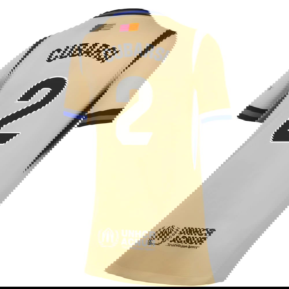 Jalkapallo Pelipaidat FC Barcelona Naisten CUBARSI #2 Vieras Peliasu 2025-2026