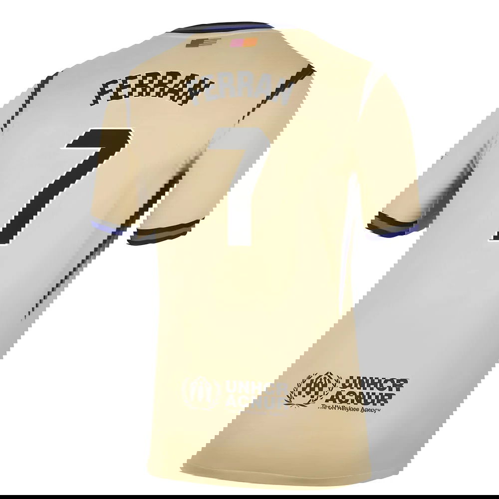 Jalkapallo Pelipaidat FC Barcelona FERRAN #7 Vieras Peliasu 2025-2026