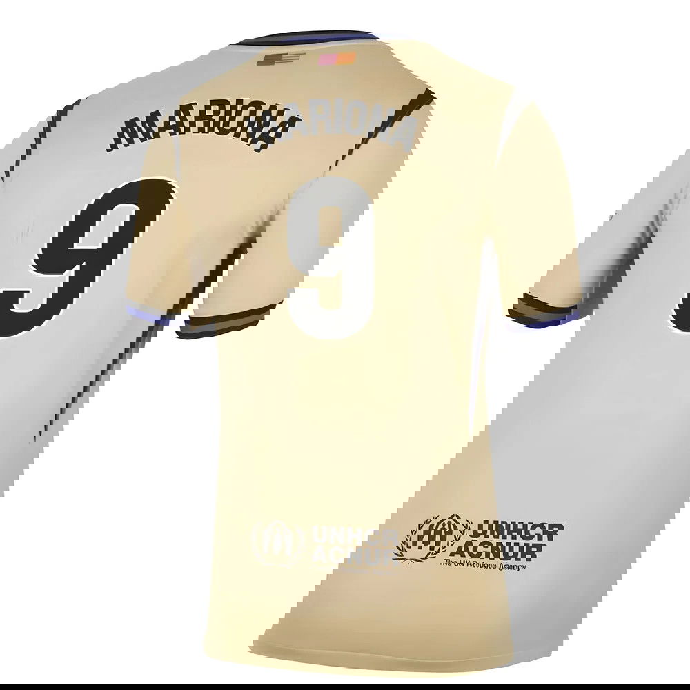 Jalkapallo Pelipaidat FC Barcelona MARIONA #9 Vieras Peliasu 2025-2026