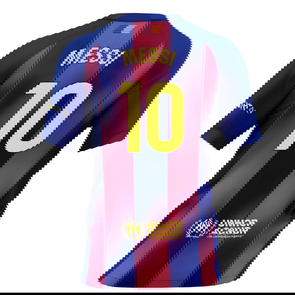 Jalkapallo Pelipaidat FC Barcelona Naisten MESSI #10 Koti Peliasu 2025-2026