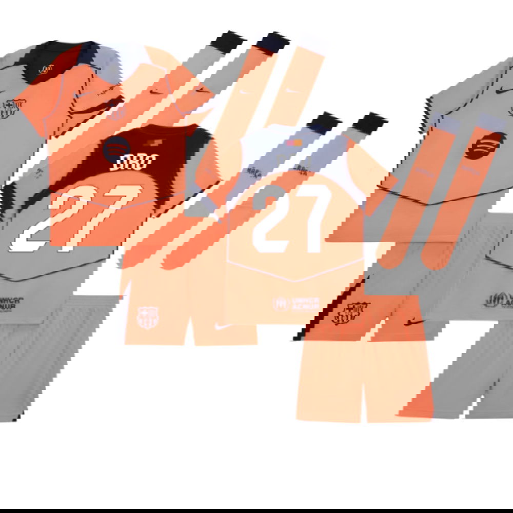 Jalkapallo Pelipaidat FC Barcelona Lasten DRO #27 Kolmas Peliasu 2025-2026