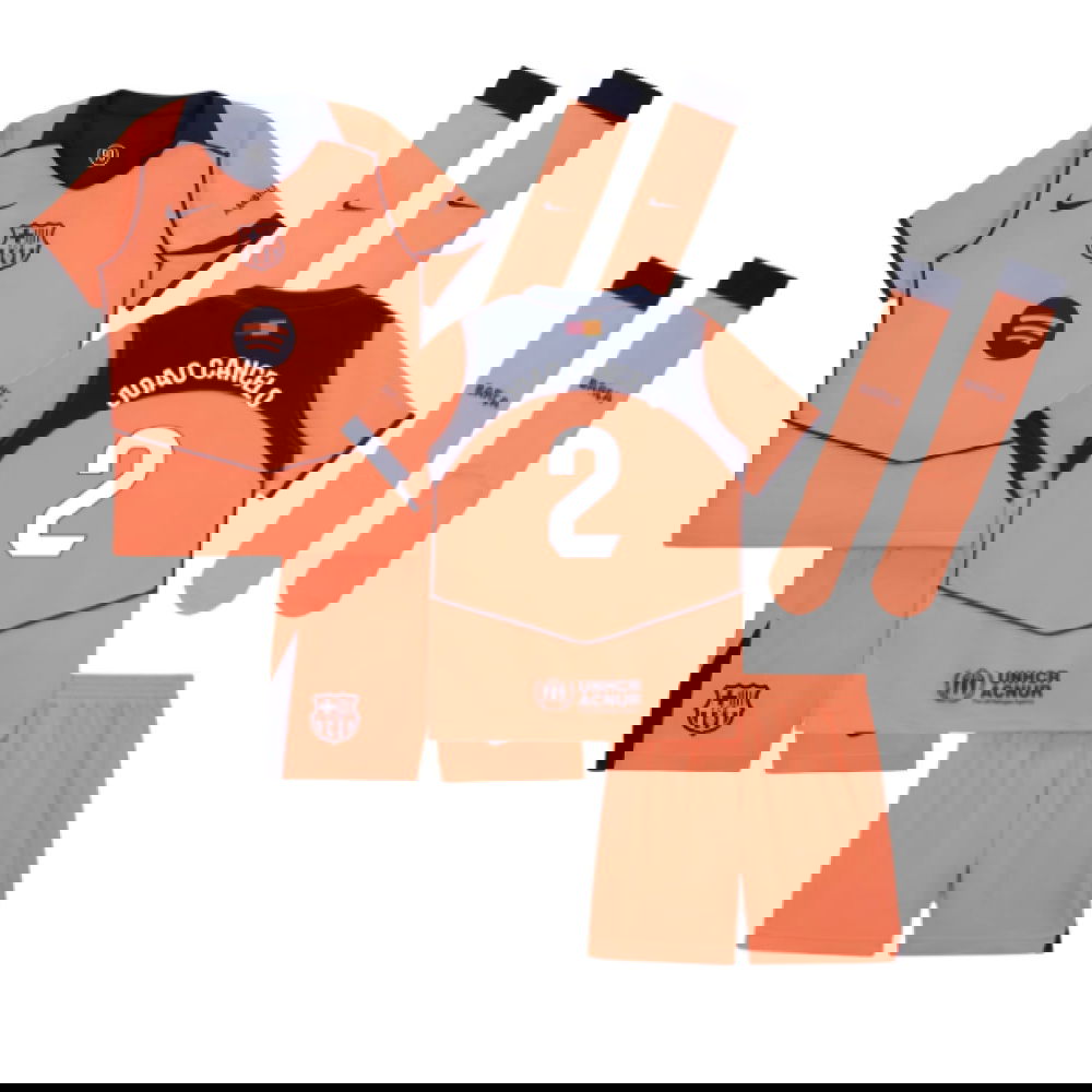 Jalkapallo Pelipaidat FC Barcelona Lasten JOAO CANCELO #2 Kolmas Peliasu 2025-2026