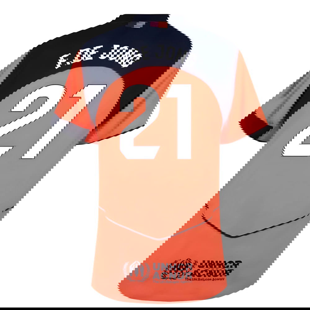 Jalkapallo Pelipaidat FC Barcelona FDE JONG #21 Kolmas Peliasu 2025-2026