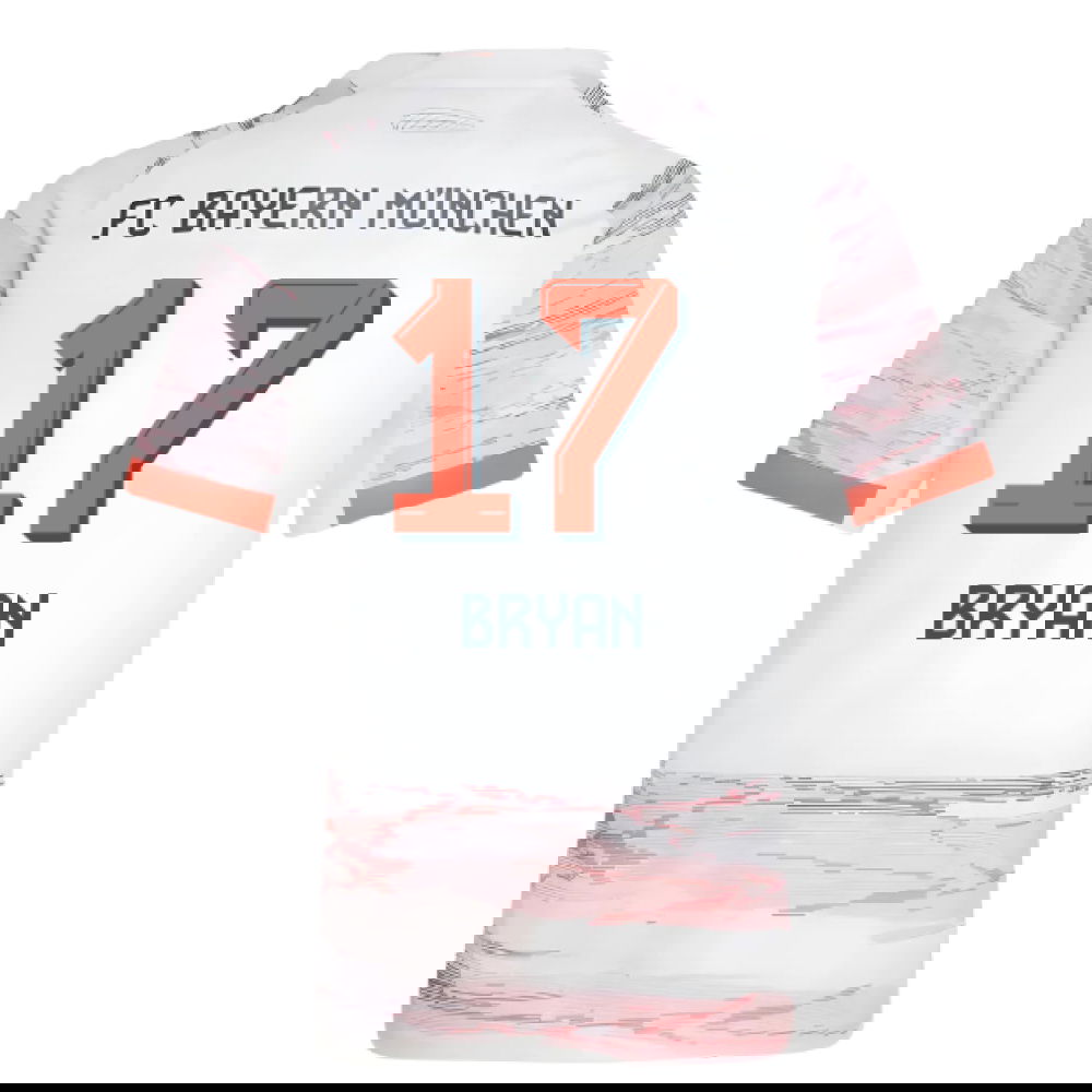 Jalkapallo Pelipaidat FC Bayern München BRYAN #17 Vieras Peliasu 2025-2026