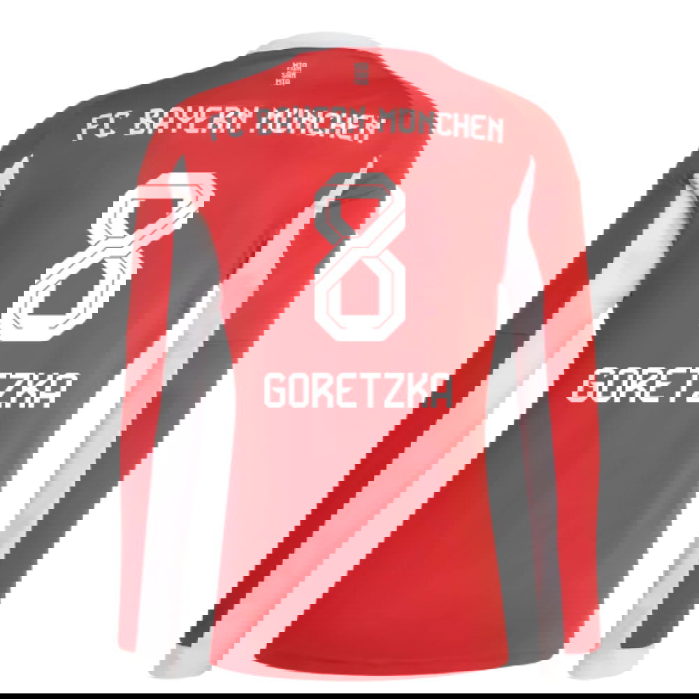 Jalkapallo Pelipaidat FC Bayern München Pitkähihainen GORETZKA #8 Koti Peliasu 2025-2026