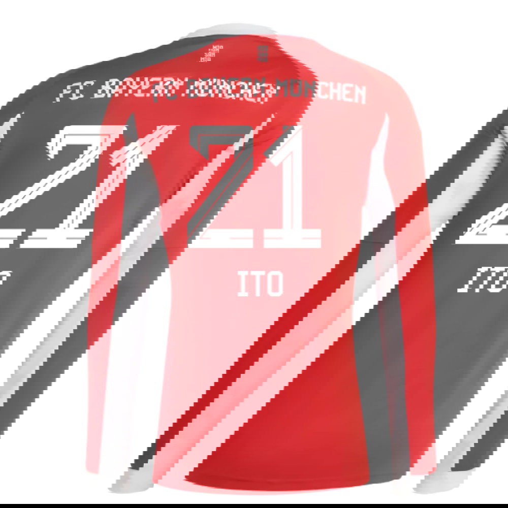 Jalkapallo Pelipaidat FC Bayern München Pitkähihainen ITO #21 Koti Peliasu 2025-2026