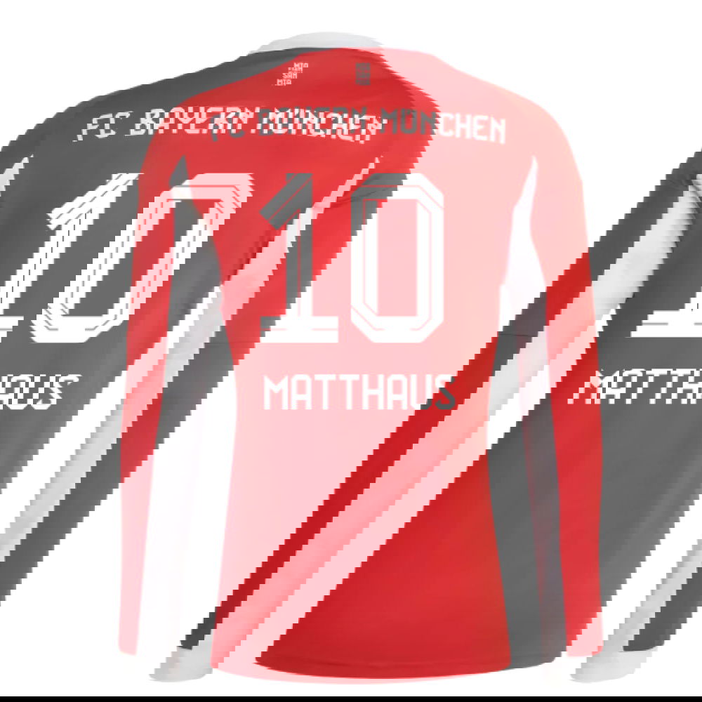 Jalkapallo Pelipaidat FC Bayern München Pitkähihainen MATTHAUS #10 Koti Peliasu 2025-2026