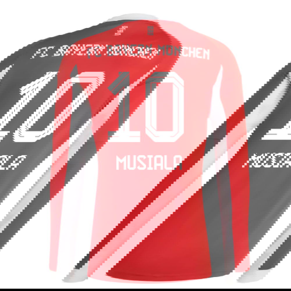 Jalkapallo Pelipaidat FC Bayern München Pitkähihainen MUSIALA #10 Koti Peliasu 2025-2026