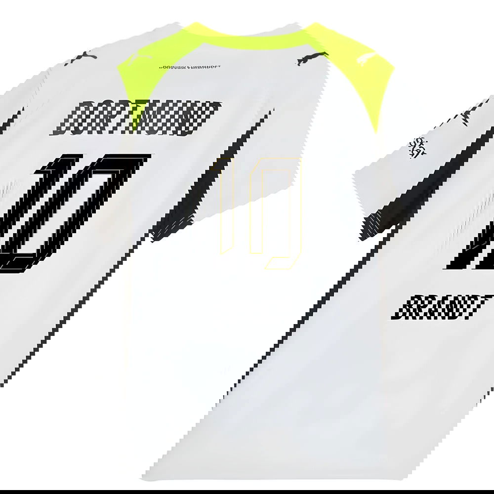 Jalkapallo Pelipaidat BVB Borussia Dortmund BRANDT #10 Vieras Peliasu 2025-2026