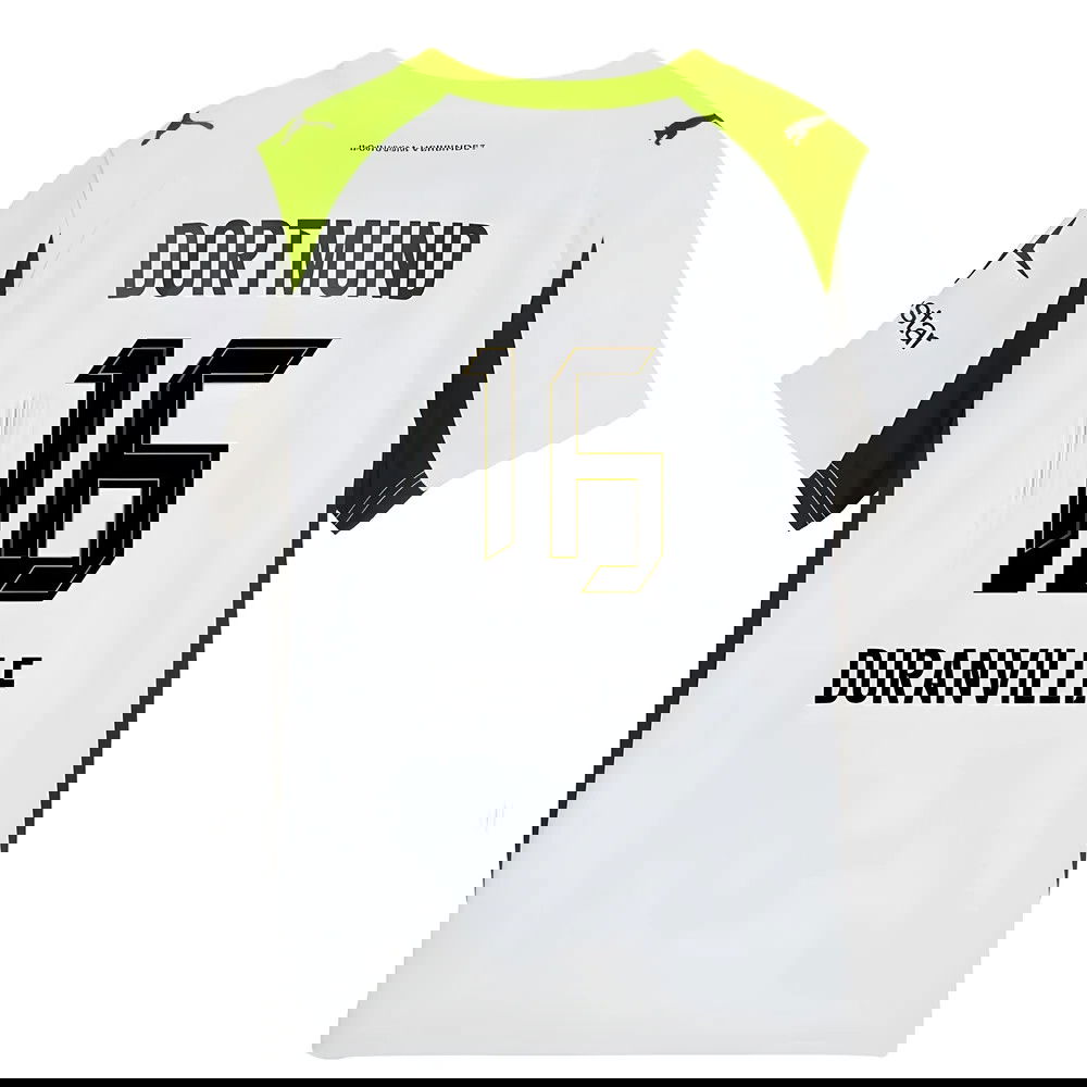 Jalkapallo Pelipaidat BVB Borussia Dortmund DURANVILLE #16 Vieras Peliasu 2025-2026