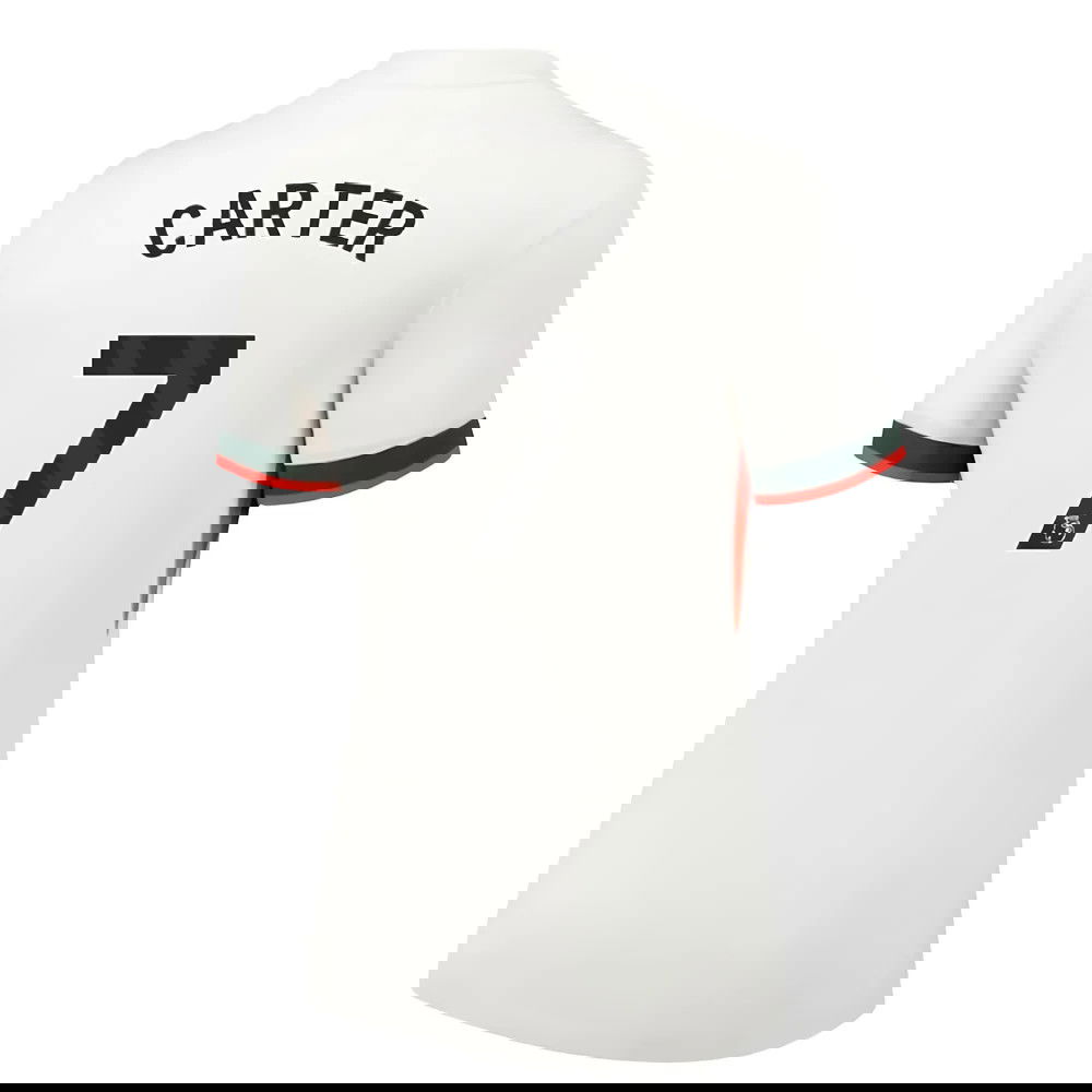 Jalkapallo Pelipaidat Chelsea Naisten CARTER #7 Vieras Peliasu 2025-2026