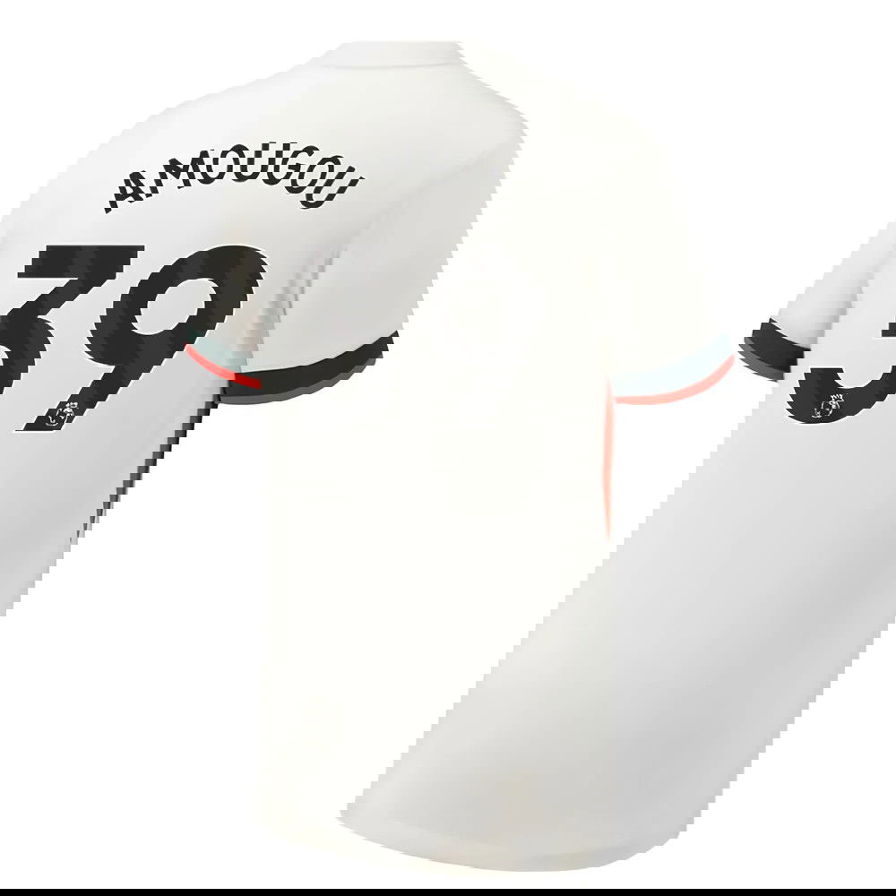 Jalkapallo Pelipaidat Chelsea AMOUGOU #39 Vieras Peliasu 2025-2026