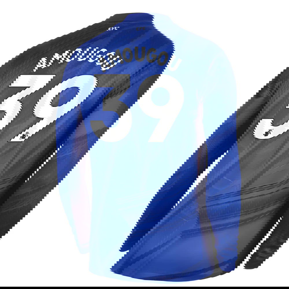 Jalkapallo Pelipaidat Chelsea Pitkähihainen AMOUGOU #39 Koti Peliasu 2025-2026