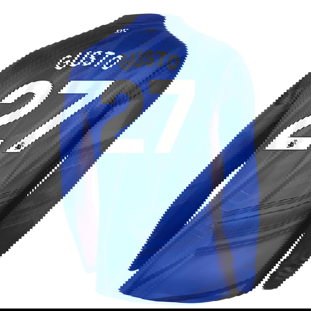 Jalkapallo Pelipaidat Chelsea Pitkähihainen GUSTO #27 Koti Peliasu 2025-2026