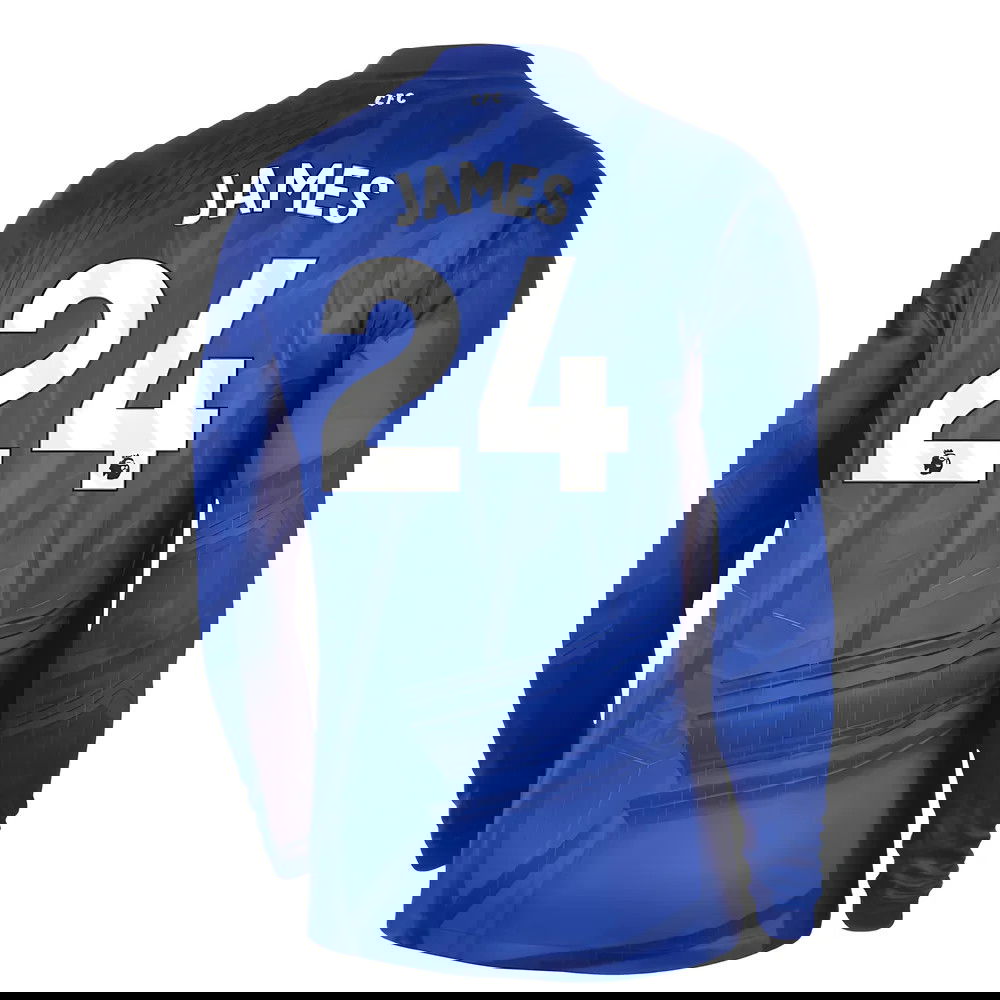 Jalkapallo Pelipaidat Chelsea Pitkähihainen JAMES #24 Koti Peliasu 2025-2026