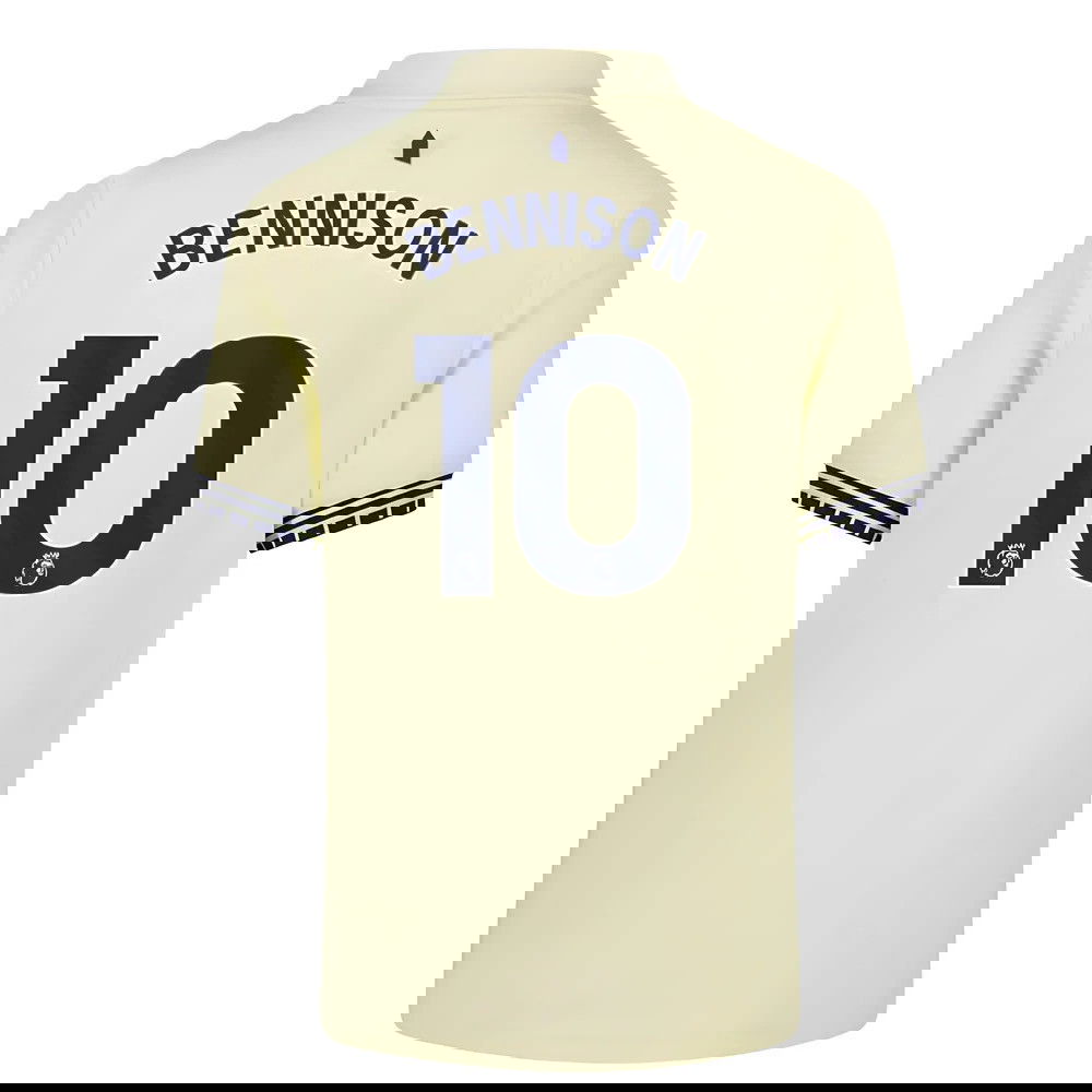 Jalkapallo Pelipaidat Everton BENNISON #10 Vieras Peliasu 2025-2026