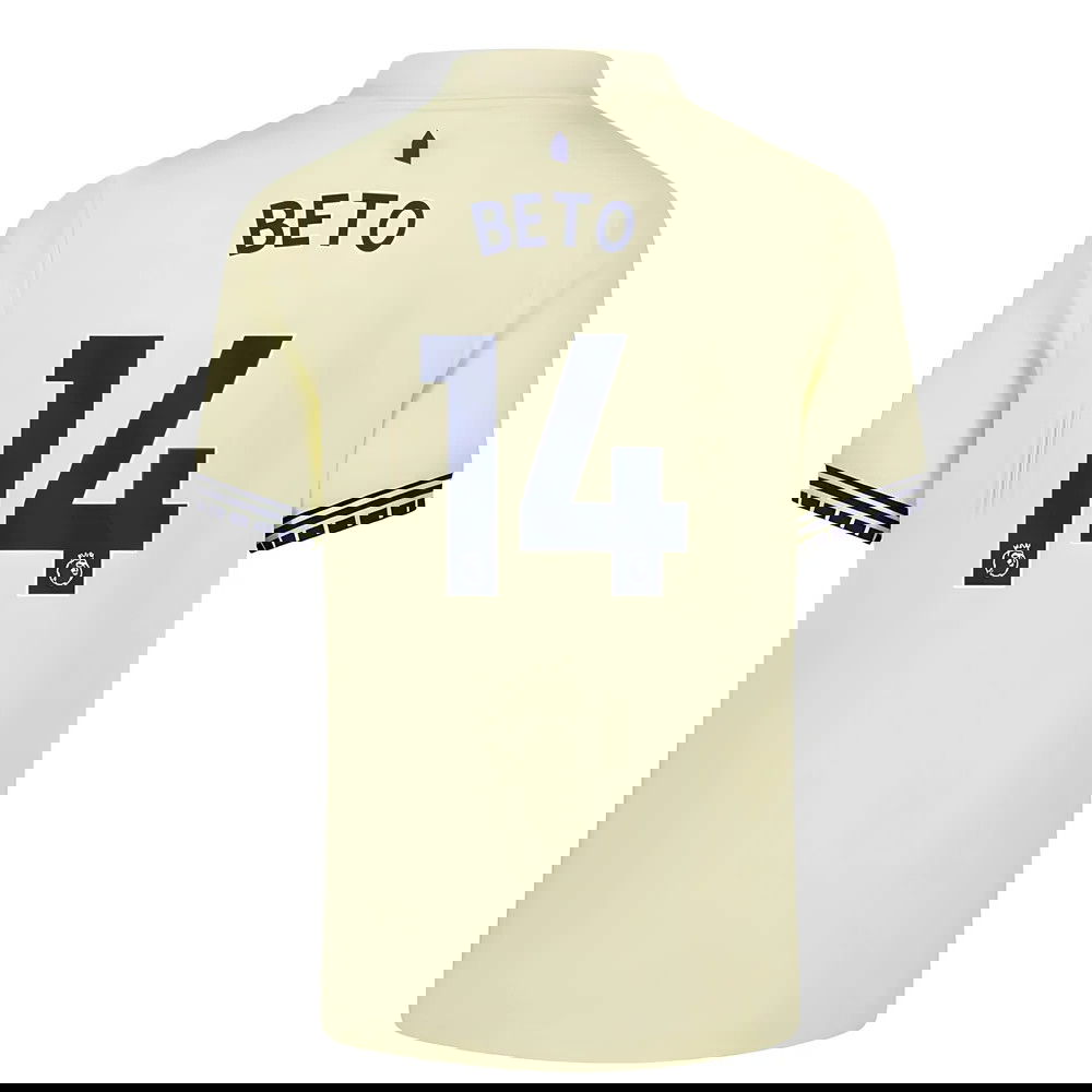 Jalkapallo Pelipaidat Everton BETO #14 Vieras Peliasu 2025-2026