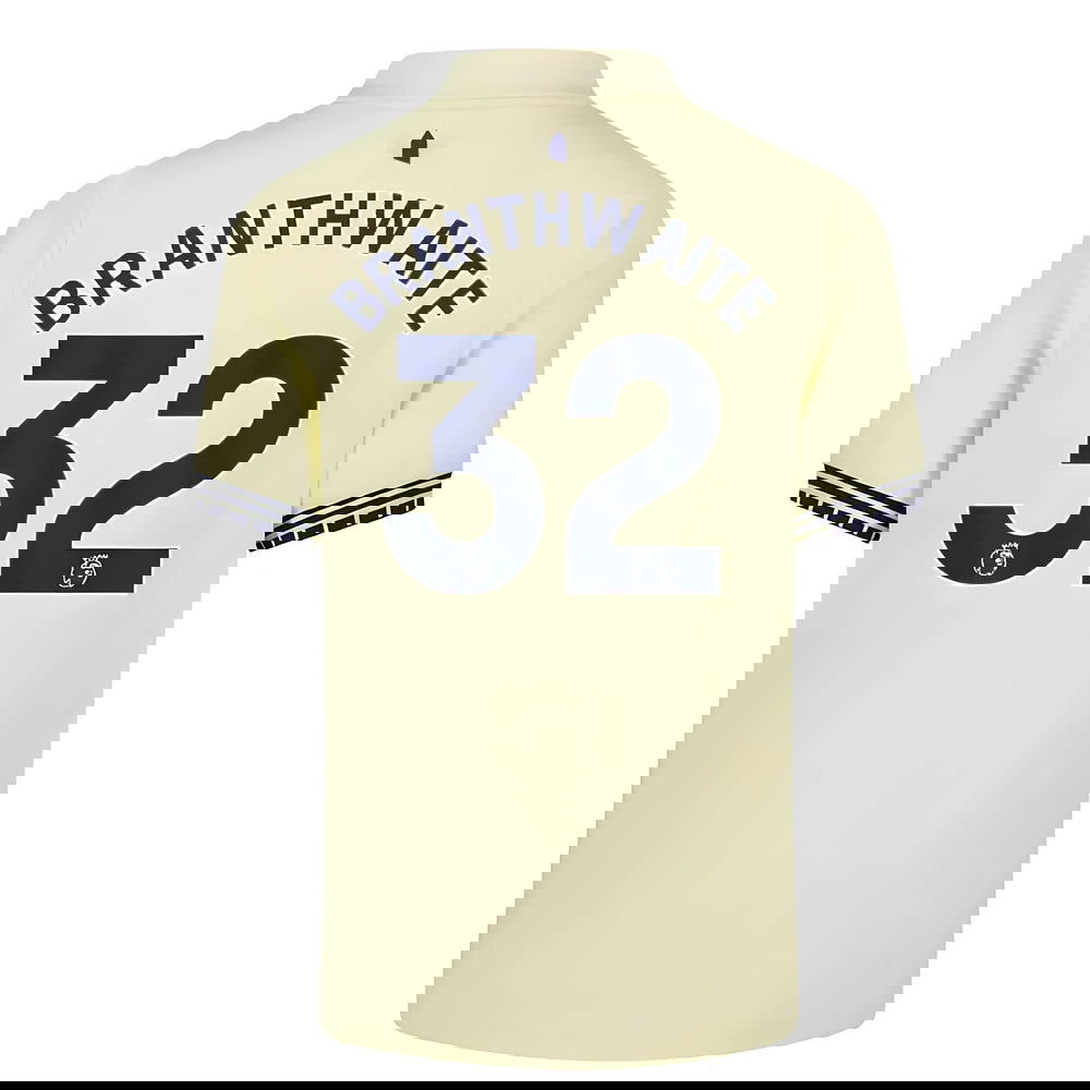 Jalkapallo Pelipaidat Everton BRANTHWAITE #32 Vieras Peliasu 2025-2026