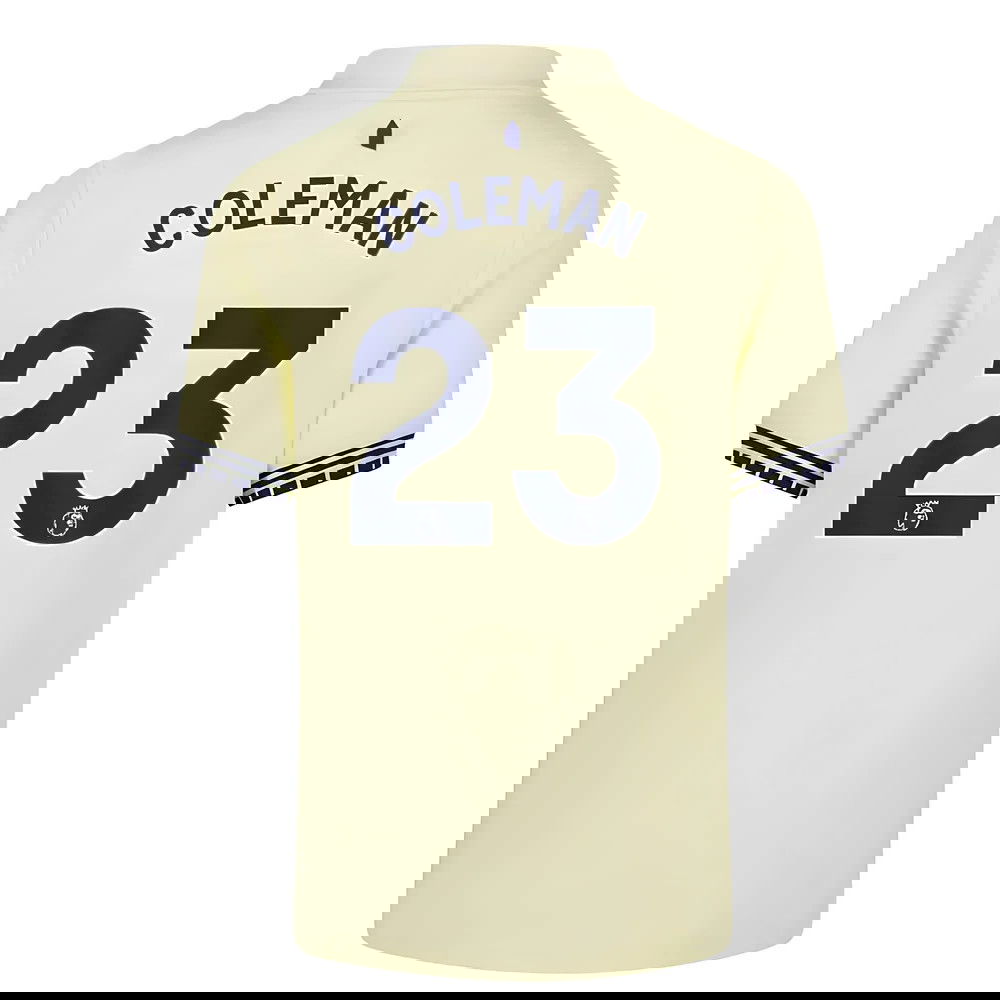 Jalkapallo Pelipaidat Everton COLEMAN #23 Vieras Peliasu 2025-2026