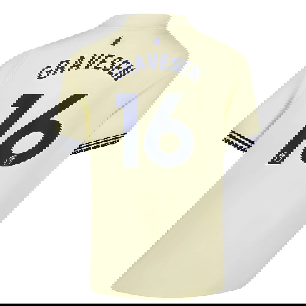 Jalkapallo Pelipaidat Everton GRAVESEN #16 Vieras Peliasu 2025-2026