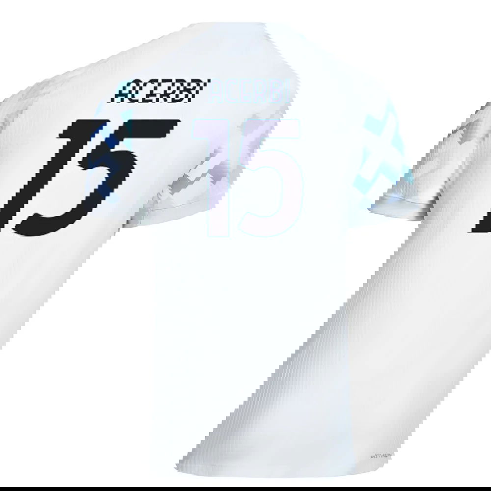 Jalkapallo Pelipaidat Inter Milan ACERBI #15 Vieras Peliasu 2025-2026