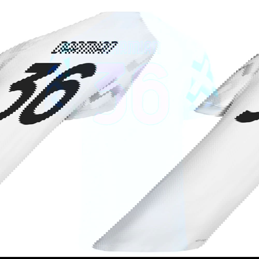 Jalkapallo Pelipaidat Inter Milan DARMIAN #36 Vieras Peliasu 2025-2026