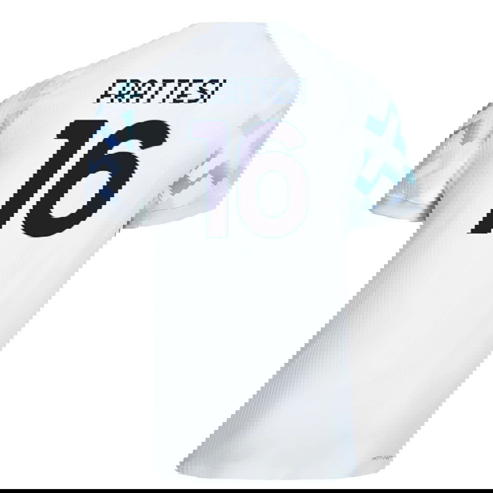 Jalkapallo Pelipaidat Inter Milan FRATTESI #16 Vieras Peliasu 2025-2026