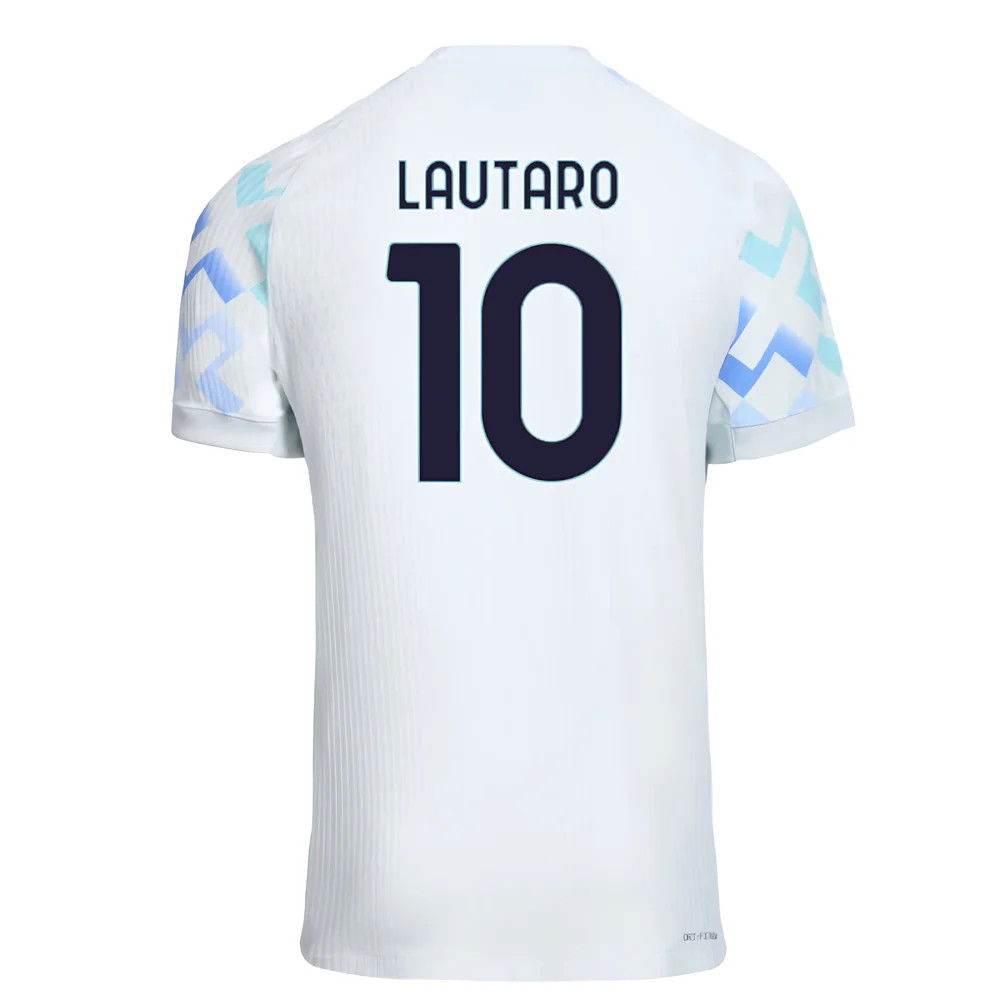 Jalkapallo Pelipaidat Inter Milan LAUTARO #10 Vieras Peliasu 2025-2026
