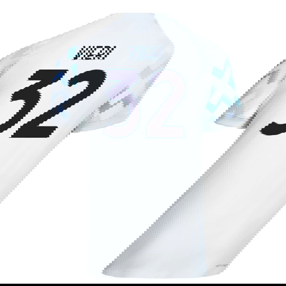 Jalkapallo Pelipaidat Inter Milan VIERI #32 Vieras Peliasu 2025-2026