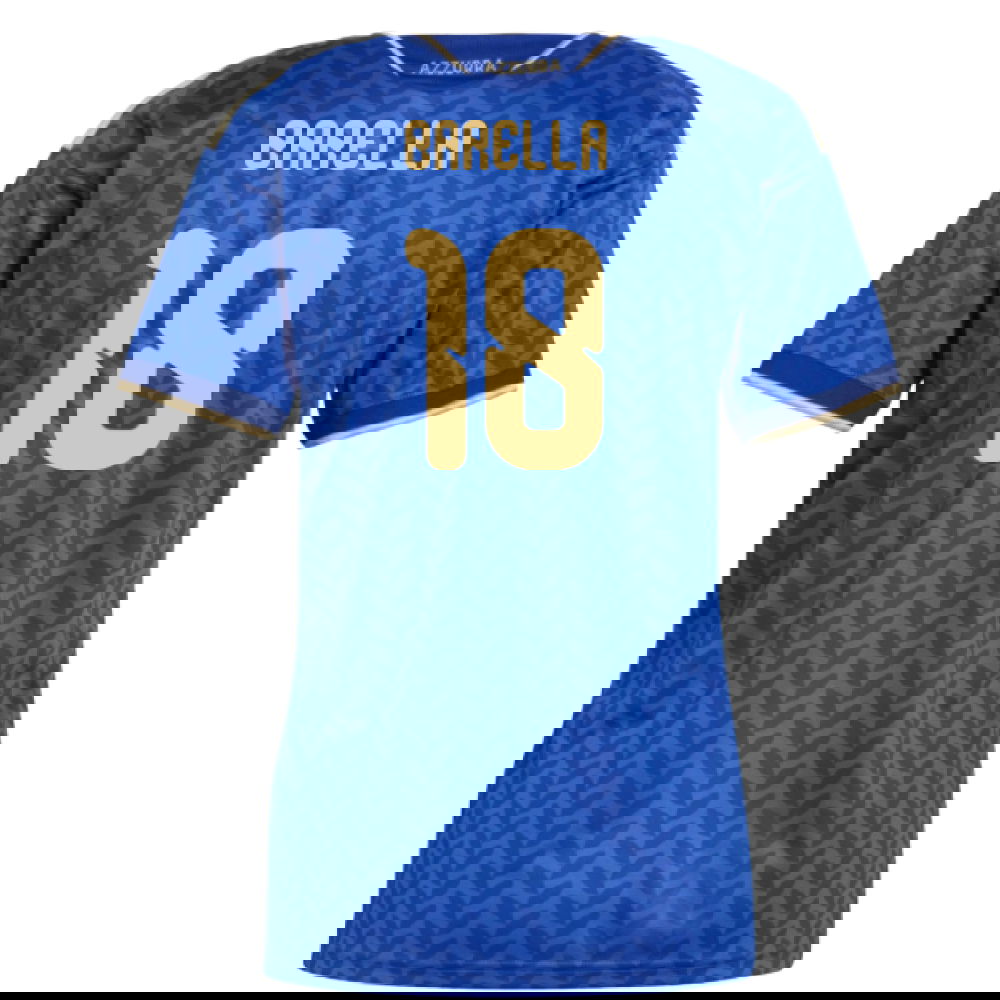 Jalkapallo Pelipaidat Italia Naisten BARELLA #18 Koti Peliasu MM 2026
