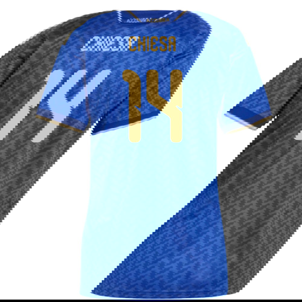 Jalkapallo Pelipaidat Italia Naisten CHIESA #14 Koti Peliasu MM 2026