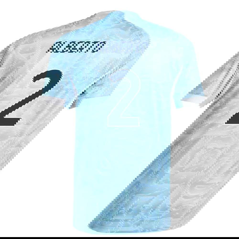 Jalkapallo Pelipaidat Juventus ALBERTO #2 Vieras Peliasu 2025-2026